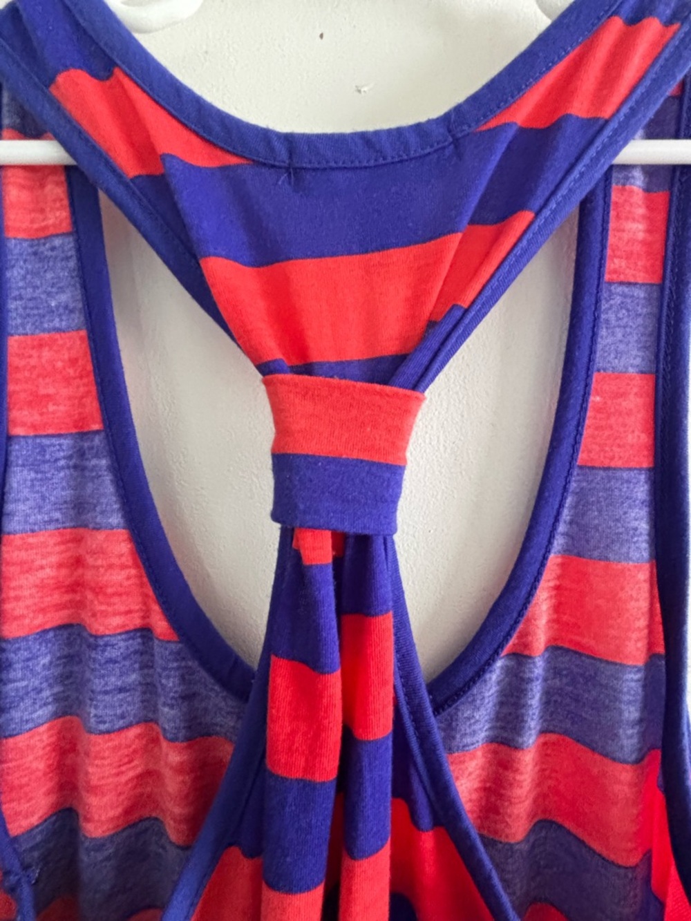 Coral & Royal Blue Racerback Maxi Dress - Picture 3 of 3